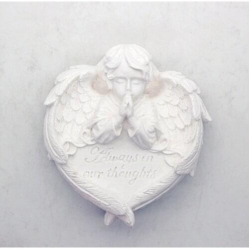 C1137 Angel aromatherapy plaster decoration mold Cake decorative silicone soap moulds