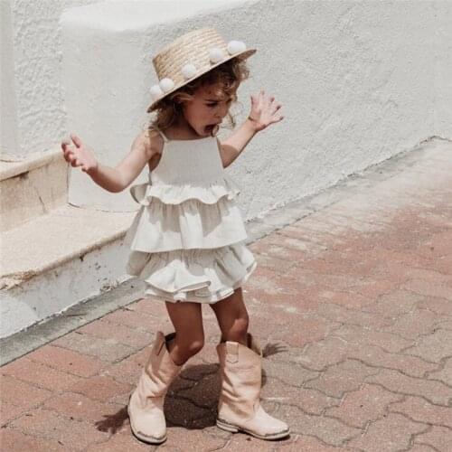 0-4T Toddler Kid Baby Girl Cute Clothes Set Boho Beach Summer Ruffles Sleeveless Tops shorts Pant Skirt Dress set Outfit Sunsuit