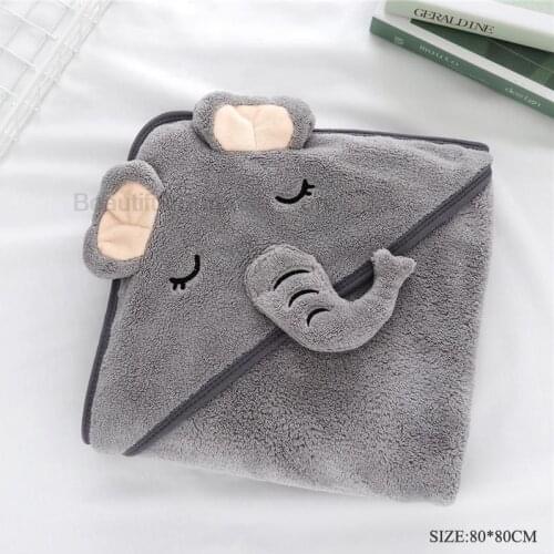 Baby Blanket Elephants Hooded Towel Newborn Spa Towel for Baby Bath Baby Blanket Kids Bebe Bathrobe Infant Bath Beach Towels