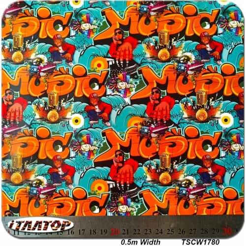 ITAATOP Hydrographics Film TSCW1780 0.5M * 2/10/20M Cartoon Hydro Dipping Film