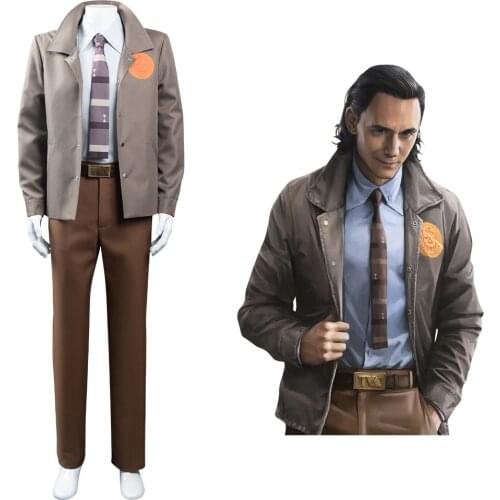2021 Movie Loki Cosplay Costume Uniform Outfits Full Set Halloween Carnival Suit