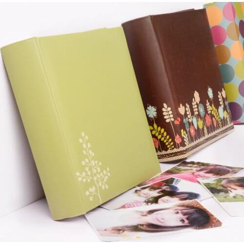 Beautiful 6 inch insert photo album 200 sheets lovers baby family which can write message photo ablum PU cover