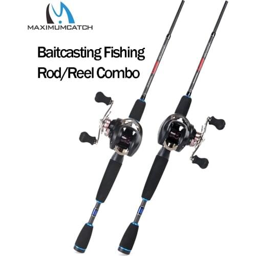 Maximumcatch 2.1M-2.4M Lure Weight 3-80g Portable Travel Bait Casting Rod Left & Right Handed Casting Fishing Rod Reel Combo