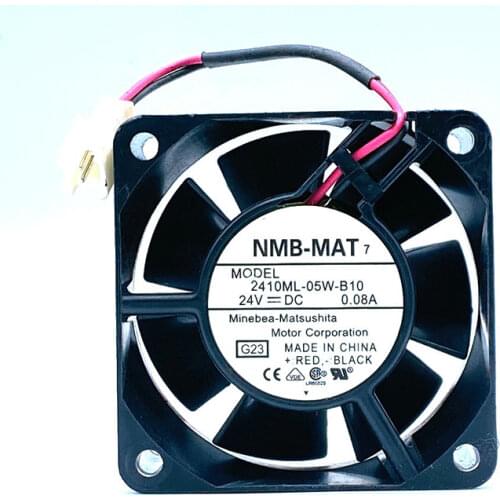 Original 2410ML-05W-B10 6025 6CM 24V 0.08A double ball cooling fan