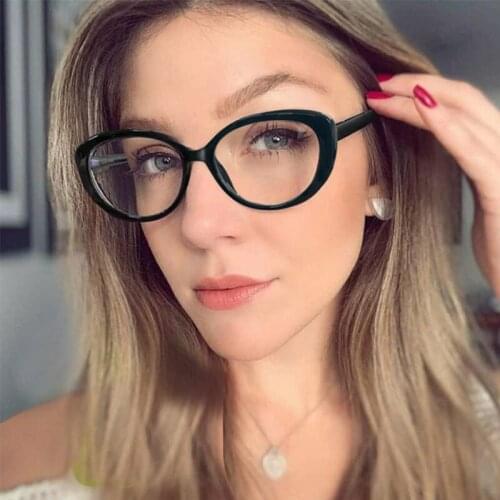 Cat Eye Anti Blue Light Optical Glasses Frames Square Men Women Fashion Computer Eyeglasses 50448