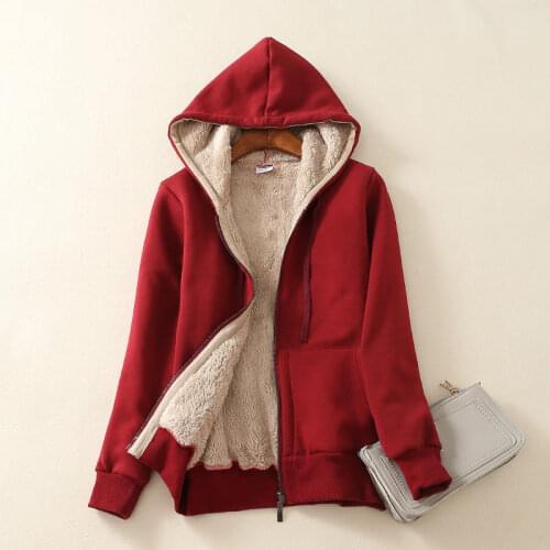 Women Autumn Winter Thicken Cotton Coat Fleece Oversized Hoodie Plus Size 5XL Lambs Velvet Hoodies Sweatshirt Jacket Women HK246
