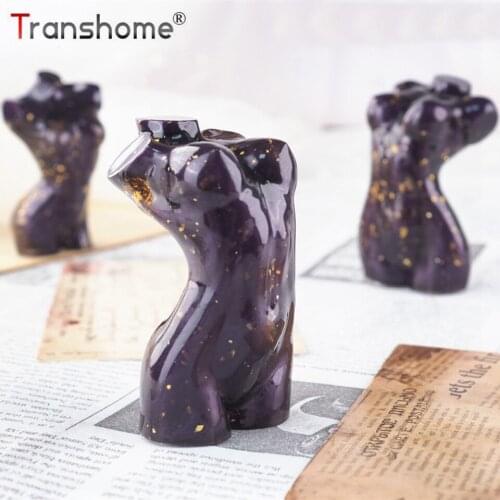 Transhome DIY Crystal Epoxy Aroma Diffuser Stand Mirror Body Resin Silicone Mold
