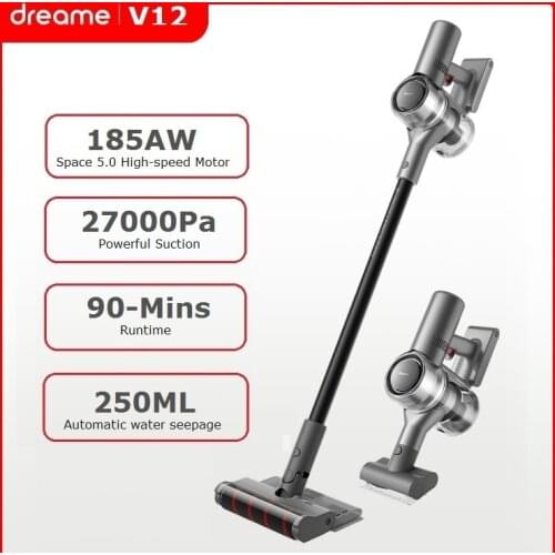 Dreame V12 Cordless Vacuum Cleaner for Home 250ml Water Tank Automatic Water Seepage 3000mAh Battery Capacity Super Clean Power