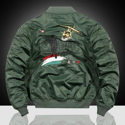 Aircraft Embroidery Baseball Uniform Plus Size Jacket Spring/autumn New Air Force Ma1 Bomber Jacket Mens Tooling Jacket Tide