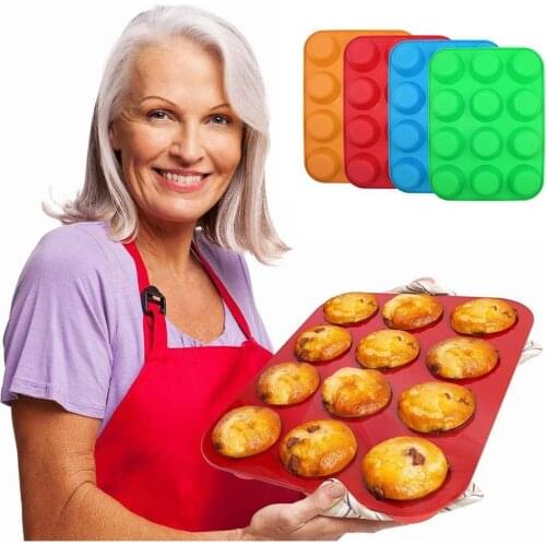 Sphere Silicone Mold For Cake Pastry Baking Chocolate Candy Mould 12cups Decorating With Bakeware Round Shape Fondant Desse W1F1