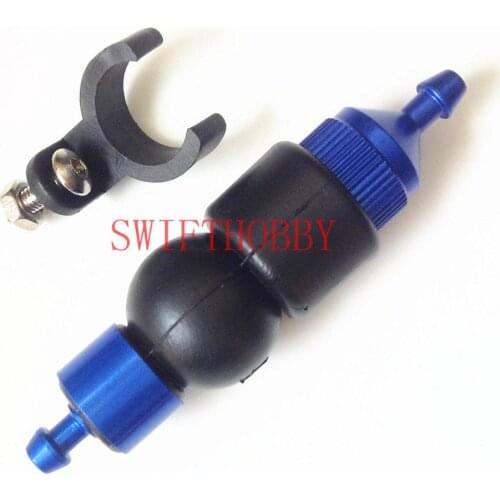 BLUE large aluminum fuel filter Apply to primer pump filter for rc boat