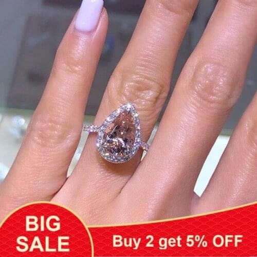 Vecalon Women's Gold Rings