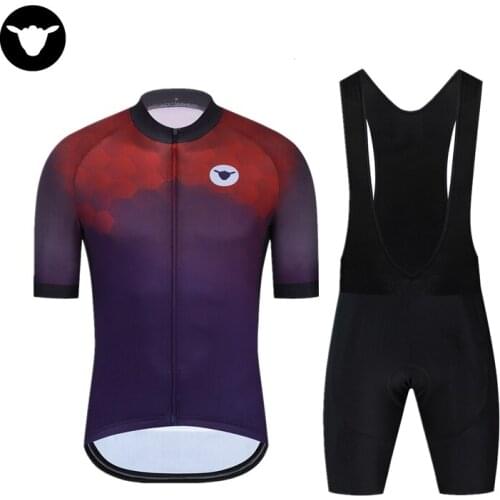 Cycling Jersey Set Summer Men Outdoor Sports Cycling Clothing Quick Dry Bike Clothes Breathable MTB Bicycle Cycling Suit