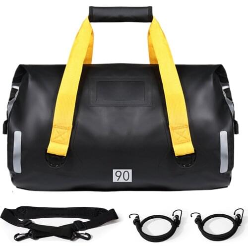 40/80L Motorcycle Storage Bag Waterproof Tail Bag Travel Outdoor Dry Luggage Roll Pack Bag Motorbike Luggage Backpack Fabulous