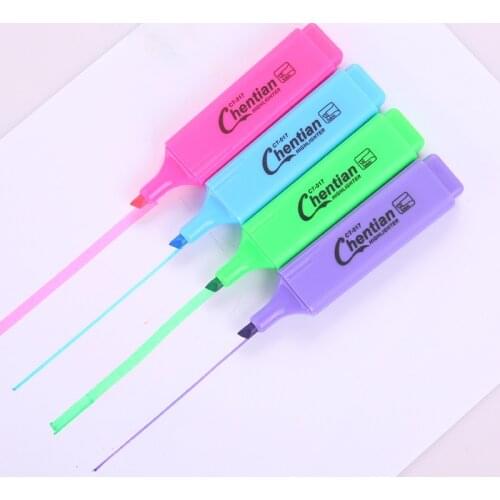 Ellen Brook 1 PCS Creative Candy Color Pen Cute Kawaii Graffiti Child Marker Paint Stationery Drawing Fluo Highlighter