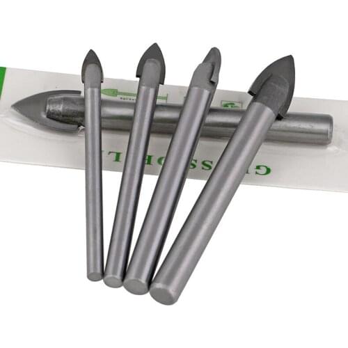 10mm 12mm 14mm 16mm Chrome Steel Carbide Spear Head Glass Mirror Marble Tile Porcelain Creamic Power Tool Flat Spade Drill Bit