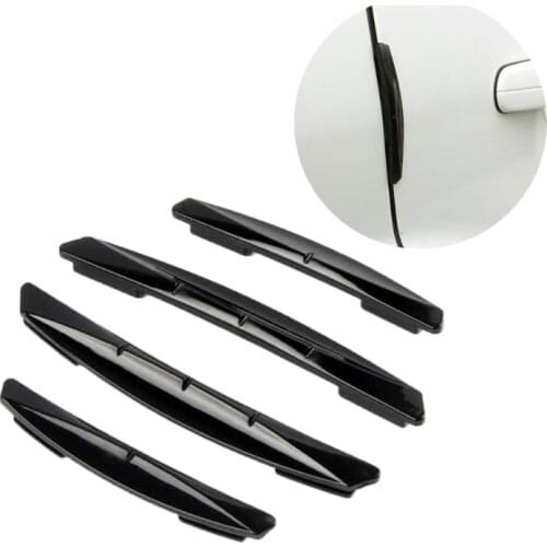 4 X Black Car Door Edge Scratch Anti-collision Protector Guard Strip Universal 781B