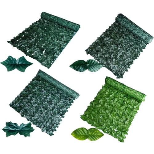 50x100cm Simulation Lever Fence Screen Foliage Decoration Balcony Garden