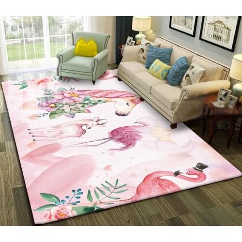 80*120cm Creative Europe Type 3D Printing Cartoon Carpet Hallway Doormat Anti - Slip Bathroom Carpet Absorb Water Kitch