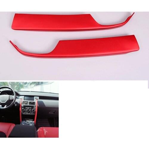 Aluminum Car Decor Center Console Strip Side Trim Cover For Land Rover Discovery Sport 2015 2016 Car Styling