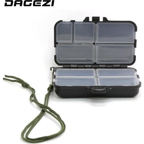 DAGEZI big Fishing Tackle Box for fishing Popper 9 Compartments can be adjustable Fly Fishing Box Fishing Accessories
