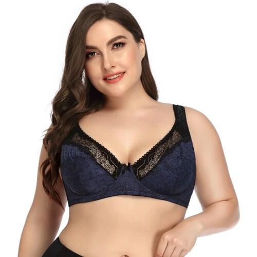 Sexy Bra For Women Large Size Push Up Active Big Bralette Underwire Plus Brassiere Female Lingerie D Cup 38 40 42 44 46 48