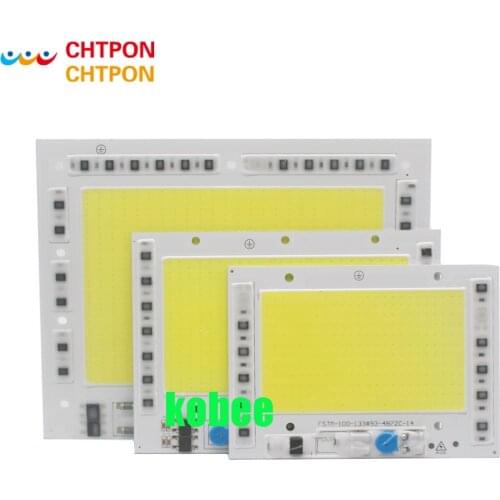 COB LED Lamp Chip AC 220V Input High Power 100W 150W 200W Smart IC No Driver LED Bulb Chips For Floodlight Spotlight
