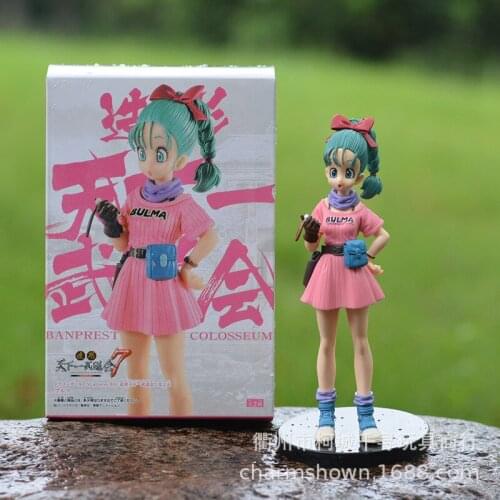 Dragon Ball Z Figure Anime Bulma 17CM PVC Figure Toys Brinquedos Doll Goku Vegeta Action Sexy Anime Gift boxed