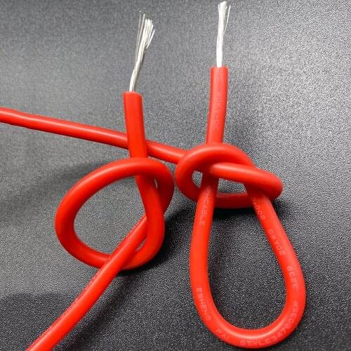 20KV Flexible Cable 15AWG 17AWG 18AWG 20AWG High Voltage Resistant Silicone Wire 0.5 0.75 1 1.5 Square Silicone Iinsulation Line