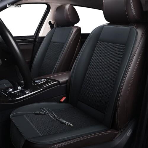 KOKOLOLEE 12V Seat ventilation 1pc car seat cover for Lincoln all models Navigator MKZ MKC MKX MKS MKT summer Pad Cushion