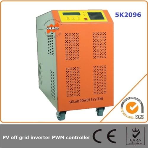 5000W off grid solar inverter controller 96V DC power frequency transformer pure sine output capacity of different loads