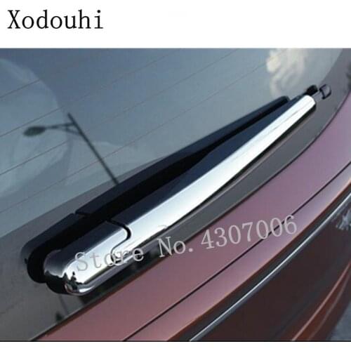 For Ford Kuga Escape 2013 2014 2015 2016 Car ABS Chrome Car Rear Back Glass Wiper Wash Nozzle Frame Trim Tail Window Trim