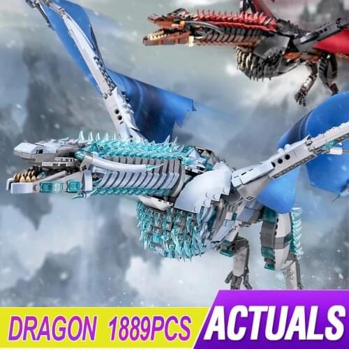 New LepinBlocks Movie Serise Dragon Model 1889pcs Buliding Blocks Bricks Assemble Toy Christmas Gift