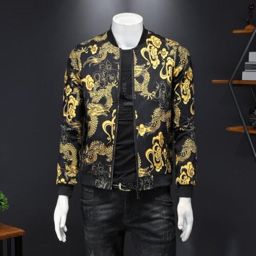 Plus Size Clothes 2021 Autumn New Casual Jacket Printing Fashion Large Size 5XL Mens Slim Clothing Men Clothing Korean Clothes