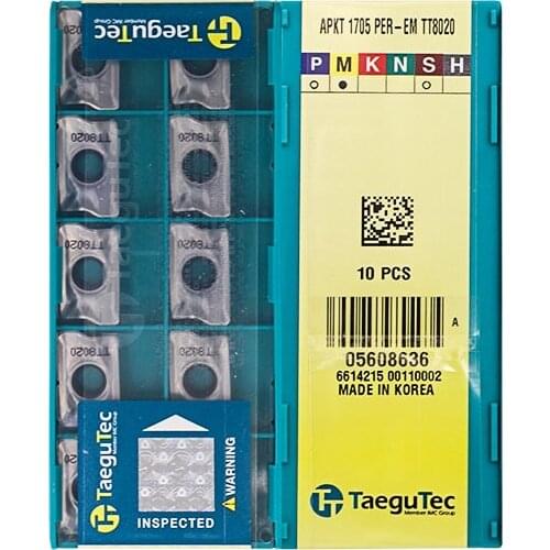 Original APKT1705PER-EM TT8020 Carbide Inserts Milling Insert Lathe CNC Tools For Turning Insert