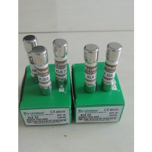 Fuses: KLK20 20A 600V / KLK1 KLK2 KLK3 KLK4 KLK5 KLK6 KLK7 KLK8 KLK10 KLK12 KLK15 KLK25 KLK30 600V