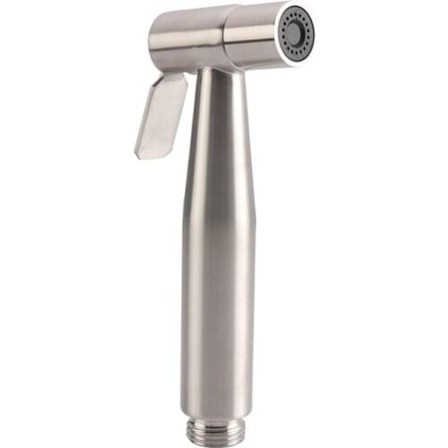 Stainless Steel Bathroom Toilet Hand-Held Booster Spray Gun Small Shower Water Saving Bathroom Spray Bathroom Shower Head