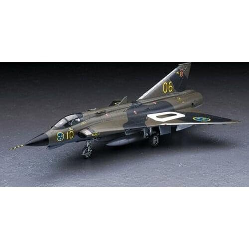1/48 Sweden J35F/J Dragon Fighter Assembling Kit Model DIY Military Model Decoration Collection 07241
