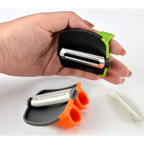 1PC Hot Sale Vegetables Fruit Stainless Steel Knife Wide Mouth Peeler Cabbage Graters Salad Potato Slicer Kitchen Accessories