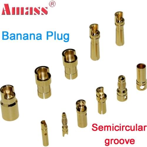 20pcs/lot 40pcs/lot AMASS2.0mm 3.5mm 4.0mm Gold Plated Bullet Connector For RC Battery ESC And Motor Helicopter Boat Quadcopter