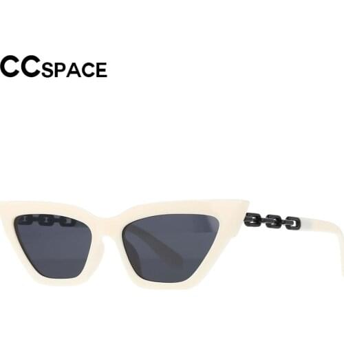 53197 Sexy Cat Eye Luxury Sunglasses Chain Legs Men Women Fashion Shades Uv400 Vintage Glasses