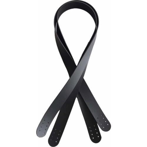 70x2.4 cm, Single Layer Faux Leather Black Color Double Handle