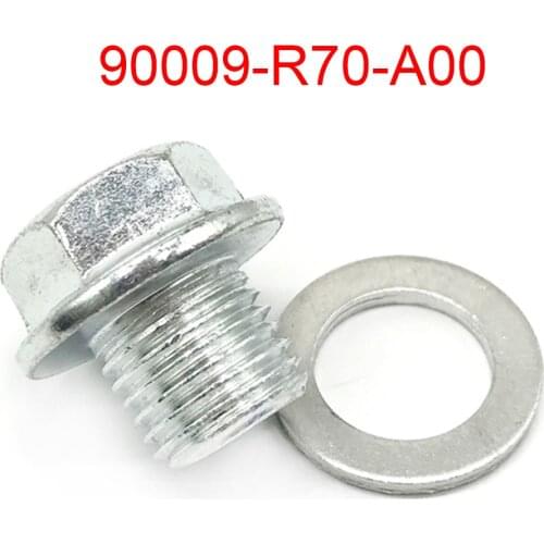 90009-R70-A00 Engine Oil Pan Drain Plug With Washer For Honda Accord CR-V CR-Z Acura Auto Part 90009R70A00