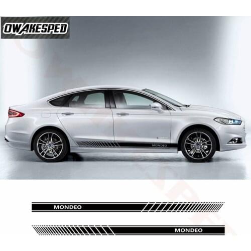 Car Door Side Sport Stripes Auto Body Decor Sticker For-Ford Mondeo MK3 MK4 MK5 Auto Body Door Accessories Vinyl Decals