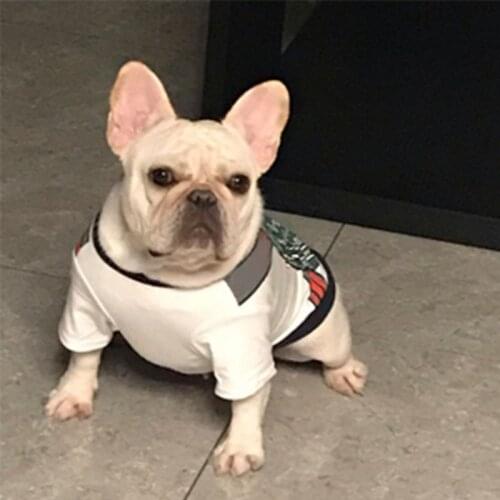Dog Tshirt for Small Dogs Breathable T-shirt for French Bulldog Chihuahua Summer Cotton Coat Tide Pet Dog Costume PC0486