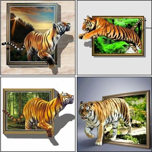 Evershine 5D DIY Diamond Painting Tiger Full Square Diamond Mosaic Animal Picture Of Rhinestone Embroidery Sale Home Decoration