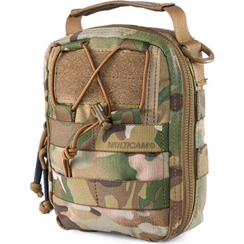 Idogear Outdoor Tactical Hunting Survival Medical Pouch First Aid EMT Utility Molle Pouch Portable Tactical Medical Bag -MC