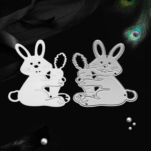 Metal Cutting Dies Bunny Shape Easter Scrapbooking Album Greeting Card Making