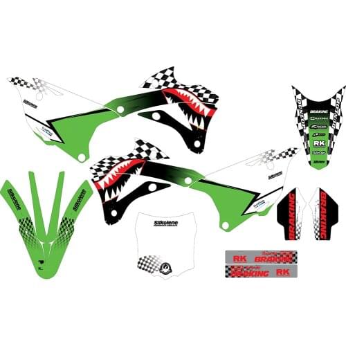 Motorcycle 3M Graphics Backgrounds Stickers Decals Kits FOR KAWASAKI KX100 KX85 2014 2015 2016 2017 2018 2019 2020 KX 100 KX 85
