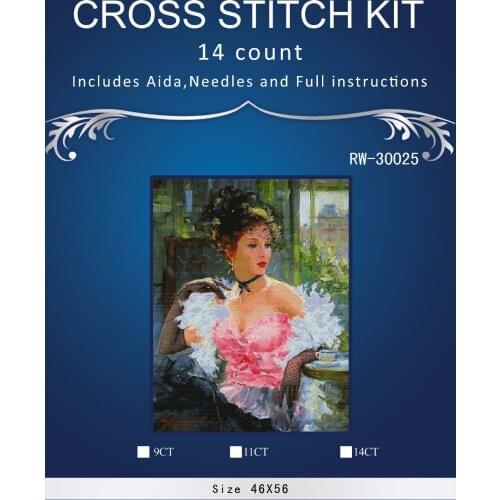 Top Quality Beautiful Lovely Counted Cross Stitch Kit Similar Dim cross stitch Similar DMC similar dim pretty girl 3002